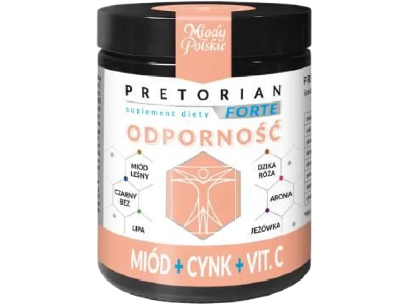 MIODY POLSKIE Pretorian Forte Odporność, miód, 240 g