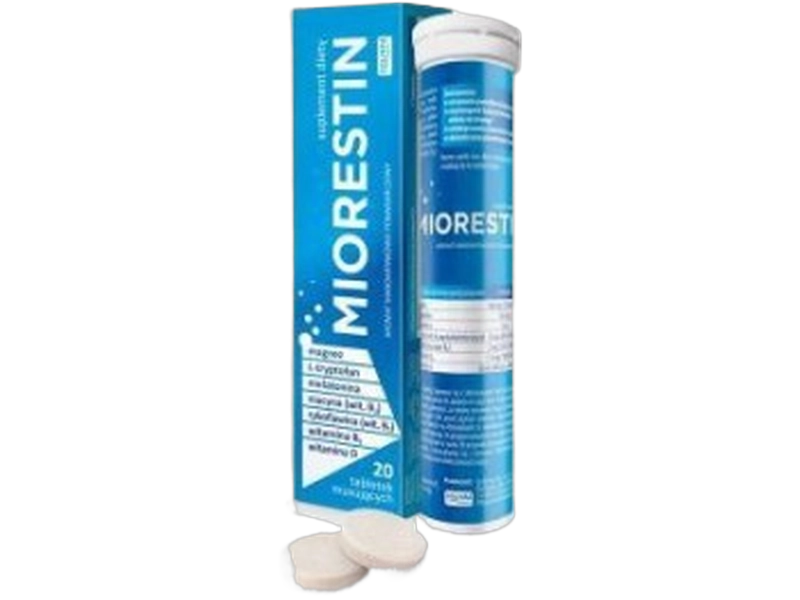 Miorestin, tabletki musujące, 20 tabl.