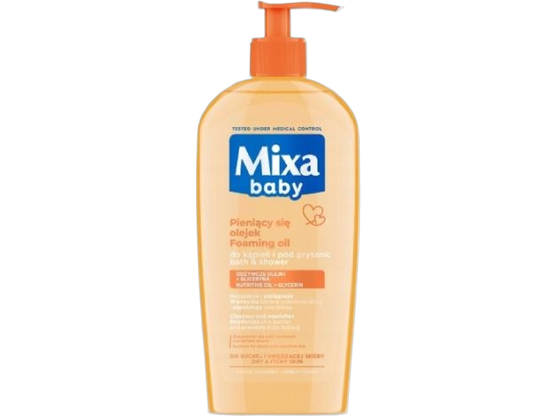Mixa Baby delikatny płyn do kąpieli i mycia z olejkiem, 400 ml
