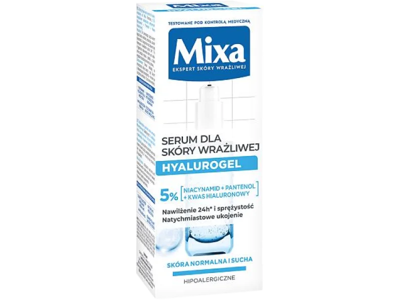 MIXA Hyalurogel Serum dla skóry wrażliwej z kwasem hialuronowym, 30 ml