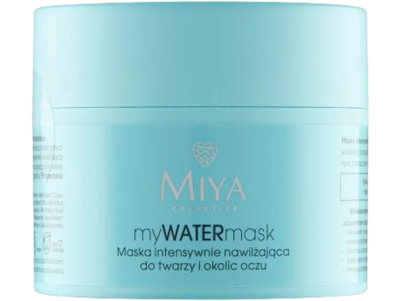 Miya myWATERmask intensywnie nawilżająca do twarzy i okolic oczu, maska, 50 ml