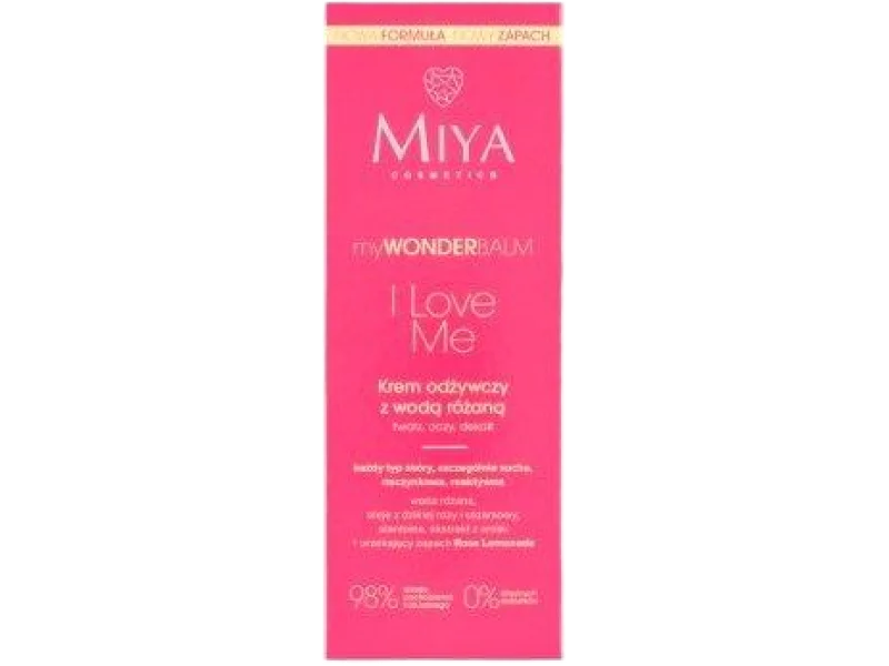 MIYA myWONDERBALM I Love Me odżywczy z wodą różaną, krem, 75 ml