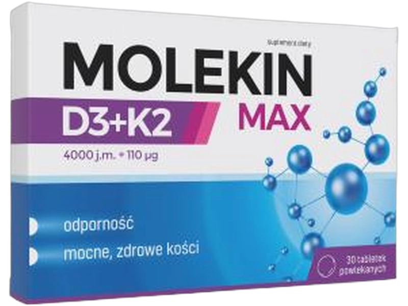 Molekin Max D3 + K2, tabletki, 30 tabl.