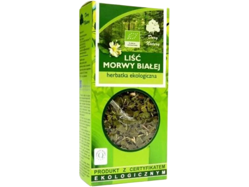 Morwa Biała liść EKO DARY NATURY, zioła do zaparzania, 50 g