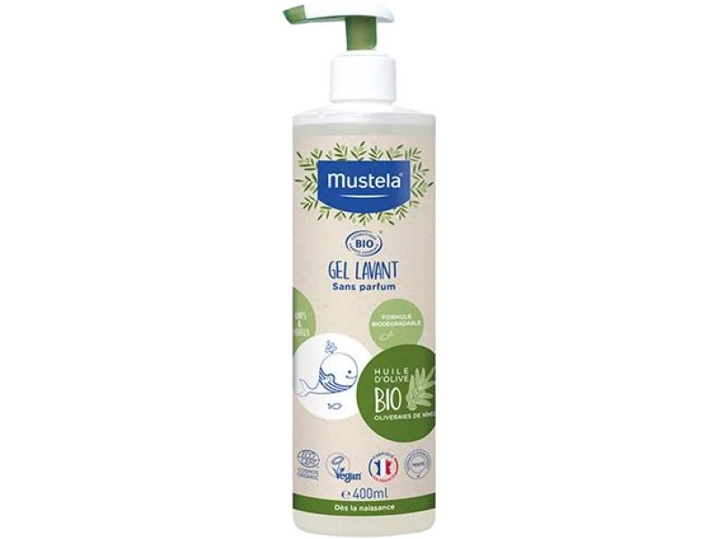 Mustela Bio żel do mycia, 400 ml