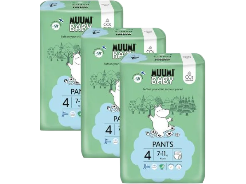 Muumi Baby Pants 4 Maxi, pieluchomajtki, 120 szt.