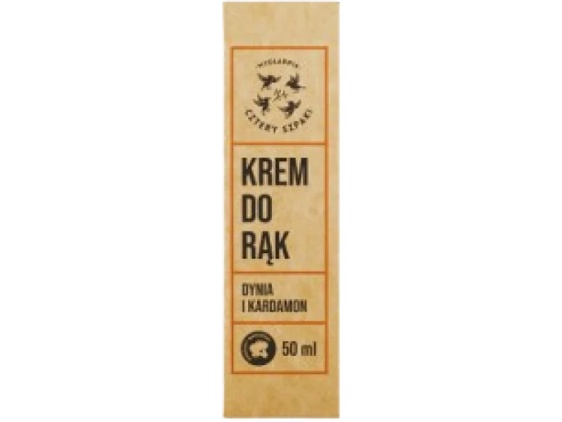 Mydlarnia Cztery Szpaki Dynia i kardamon krem do rąk, 50 ml