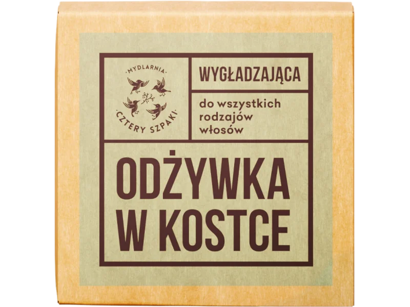 Mydlarnia Cztery Szpaki odżywka w kostce wygładzająca do wszystkich rodzajów włosów, kostka, 55 g