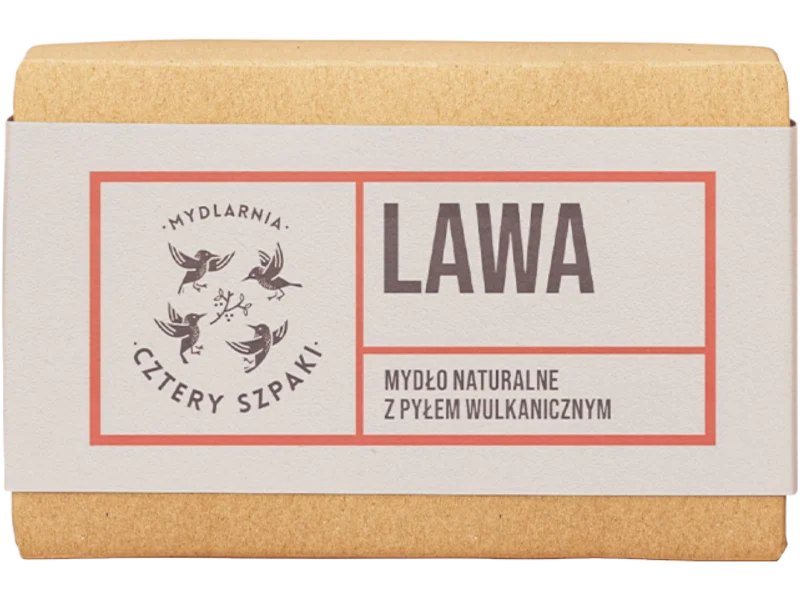 Mydło naturalne z pyłem wulkanicznym Lawa, 110 g