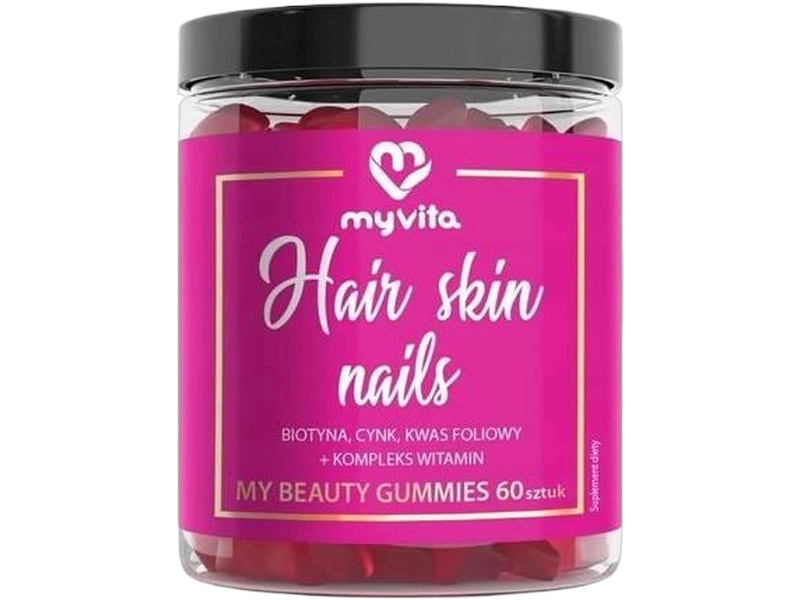 MyVita Hair Nails Skin, żelki, 120 szt.