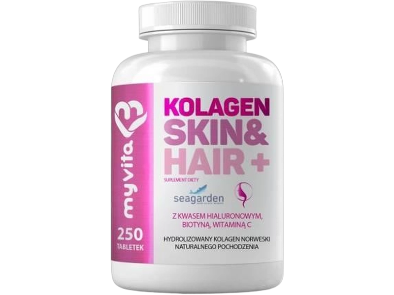 MyVita Kolagen Skin&Hair+, tabletki, 100 tabl.