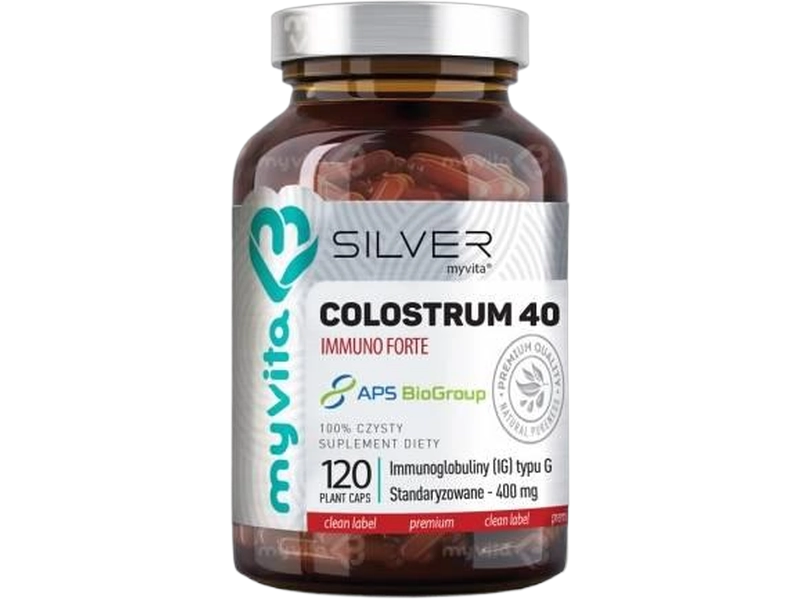 MyVita Silver Colostrum 40 Immuno Forte, kapsułki, 60 kaps.