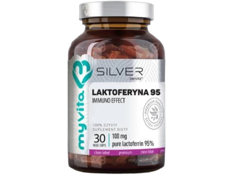 MyVita Silver laktoferyna, kapsułki, 100 mg, 30 kaps.