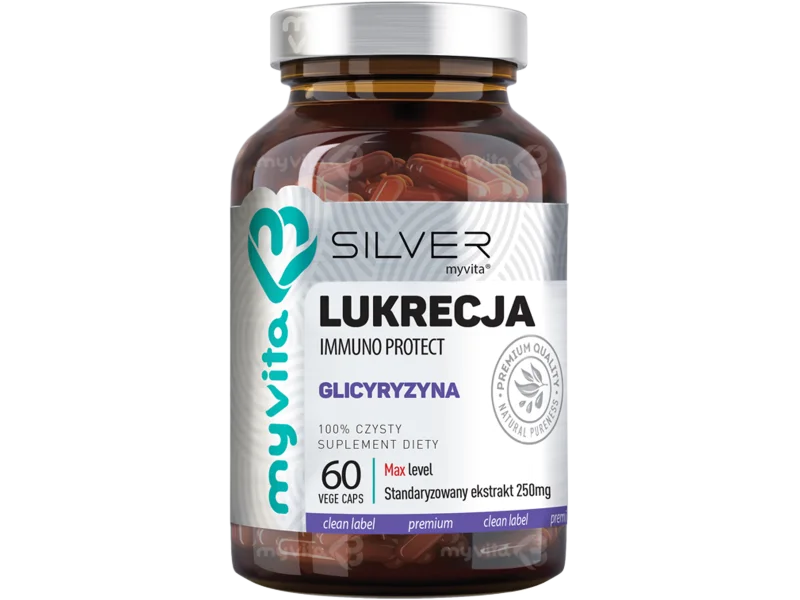 MyVita Silver Lukrecja, kapsułki, 120 kaps.