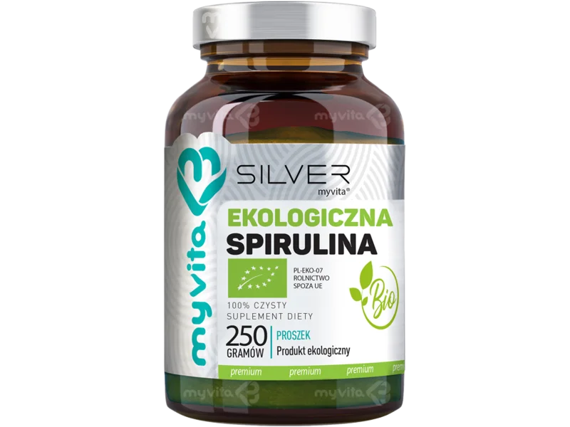 MyVita Silver Pure 100% Spirulina BIO, proszek, 250 g