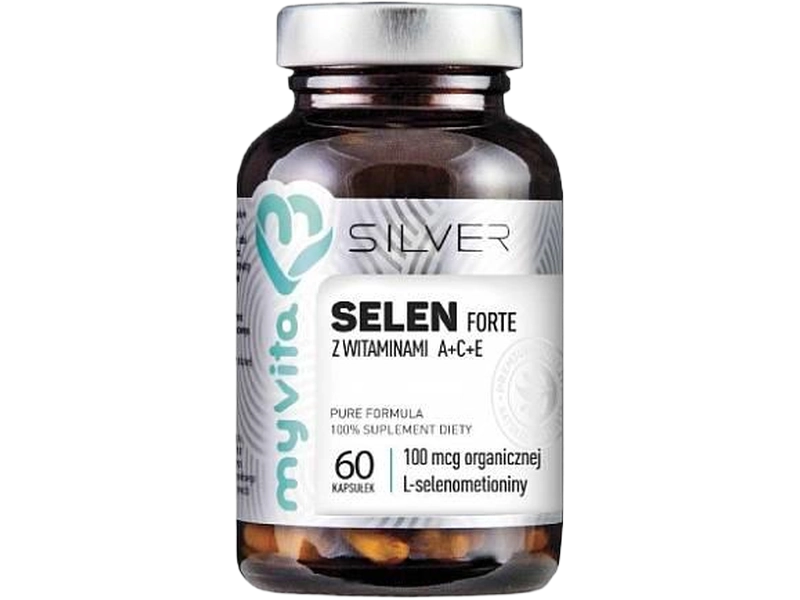 MyVita Silver Selen forte z witaminami A+C+E, kapsułki, 120 kaps.