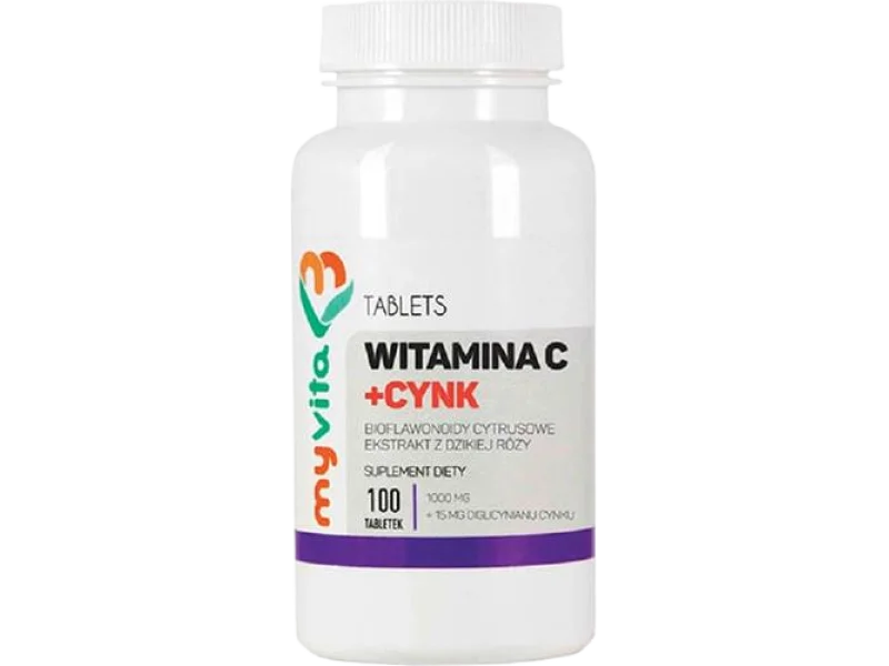 MyVita Witamina C + cynk, tabletki, 250 tabl.