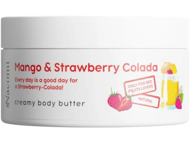 NACOMI Masło do ciała Mango i truskawcolada, 100 ml