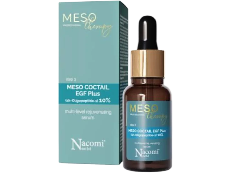 NACOMI Meso Odmładzający koktajl EGF Plus 10%, płyn, 10%, 15 ml