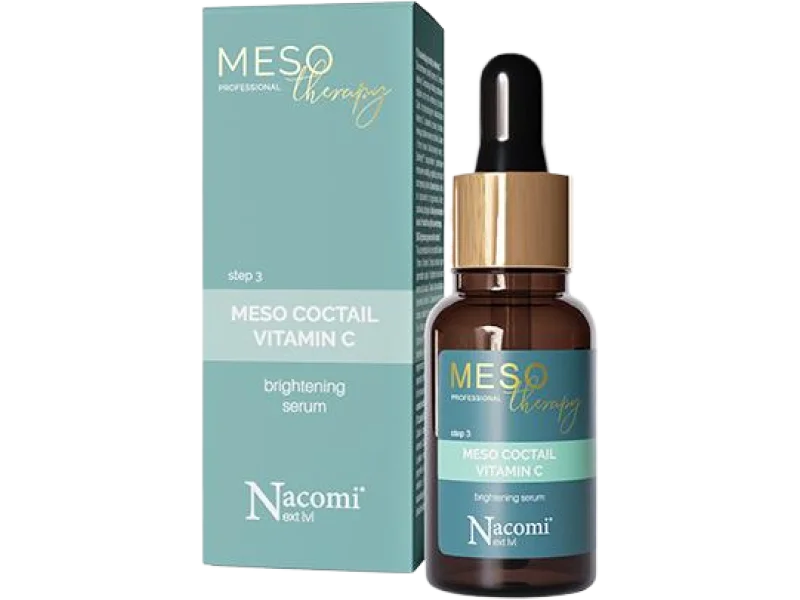 NACOMI Meso Rozświetlający koktajl z witaminą C, serum, 15 ml
