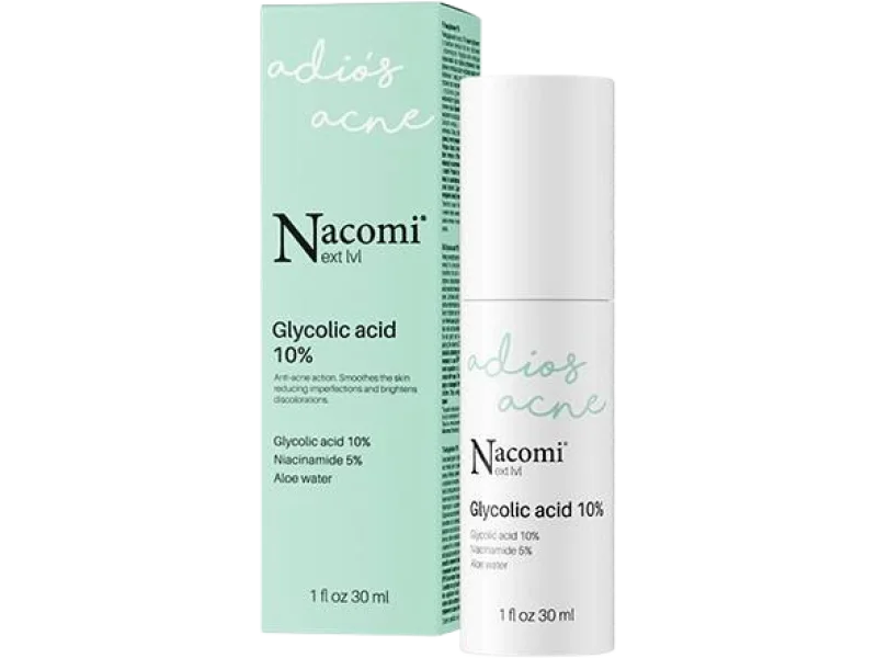 NACOMI Next Level Kwas glikolowy 10%, serum, 10%, 30 ml