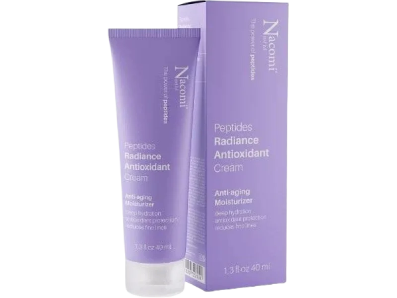 Nacomi Next Level Radiance Antioxidant Antyoksydacyjny krem do twarzy z peptydami, 40 ml