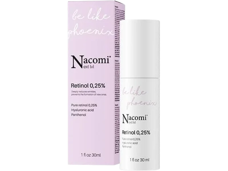 NACOMI Next Level Retinol 0,25% Serum do twarzy na noc, 0,25%, 30 ml