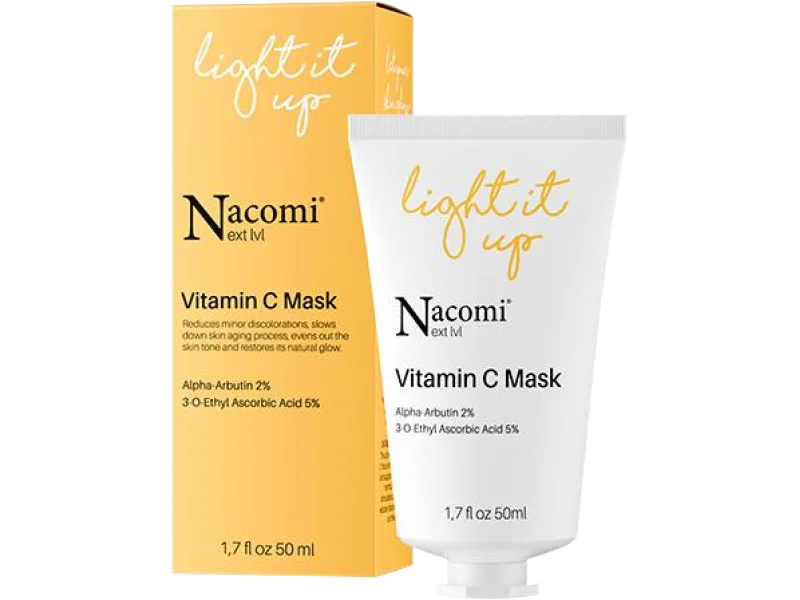 NACOMI Next Level Rozjaśniająca maska z witaminą C, 50 ml