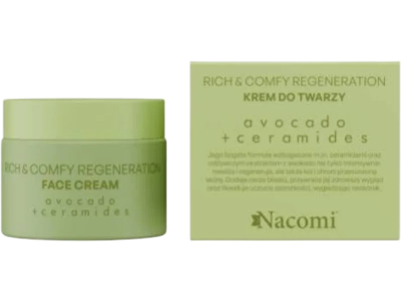 NACOMI Rich&Comfy Regeneration Avocado Krem do twarzy, 40 ml