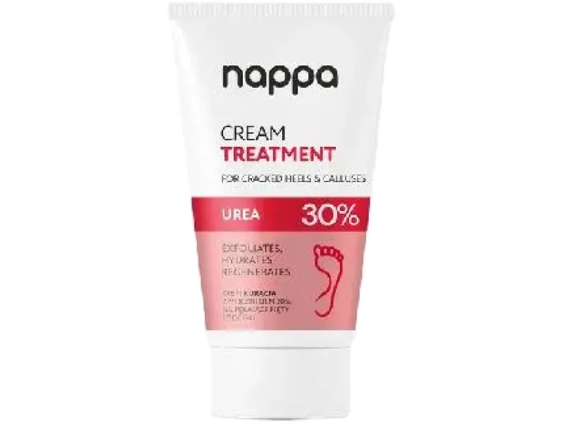Nappa, kuracja na pękające pięty i odciski mocznik, krem, 30%, 150 ml