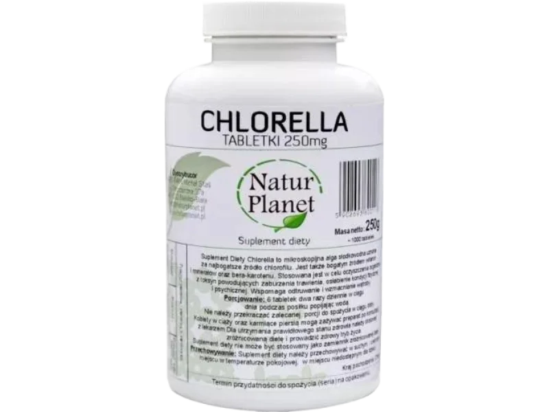 NATUR PLANET Chlorella, tabletki, 250 g