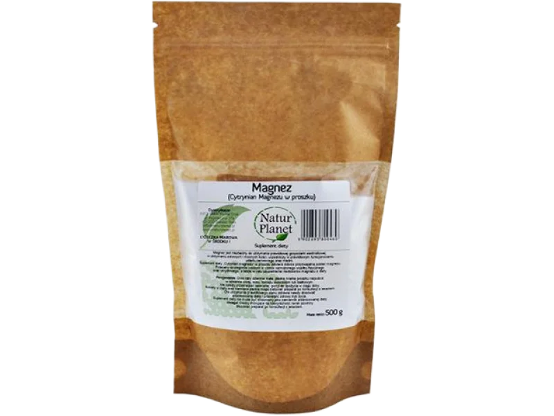 Natur Planet cytrynian magnezu, proszek, 500 g