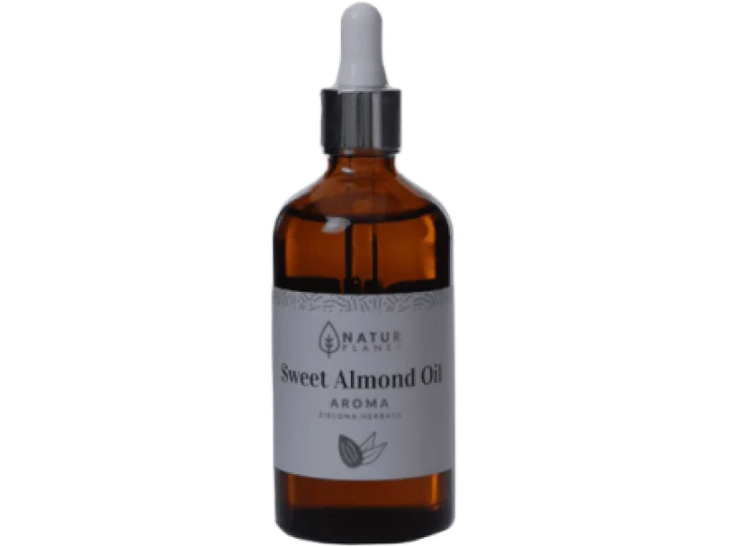 NATUR PLANET Olej ze słodkich migdałów Aroma – zielona herbata, 100 ml