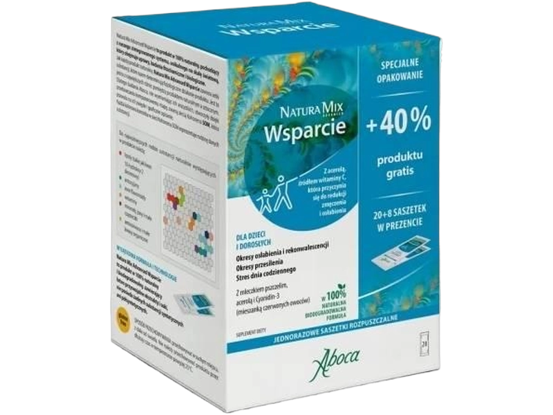 Aboca Natura Mix Advanced Wsparcie, saszetki, 28 sasz.
