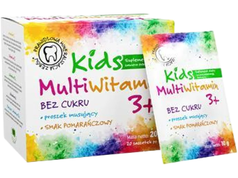 Nature Pharm Kids Multiwitamin 3+, proszek musujący, 20 szt.
