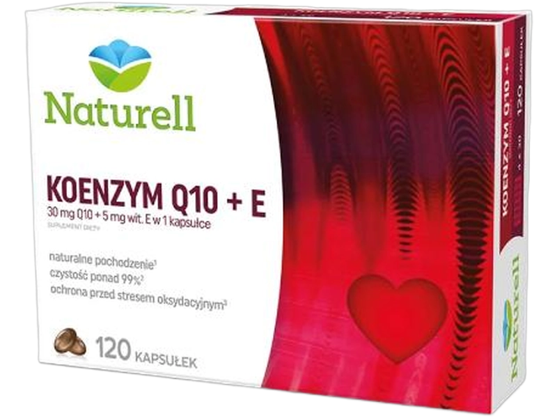 Naturell Koenzym Q10 + E, kapsułki, 60 kaps.