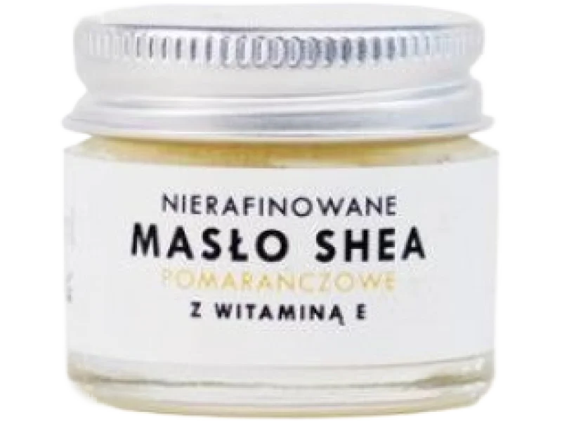 NaturPlanet masło Shea pomarańczowe nierafinowane z witaminą E, 20 ml