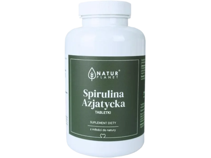 NaturPlanet Spirulina Azjatycka, tabletki, 1000 tabl.