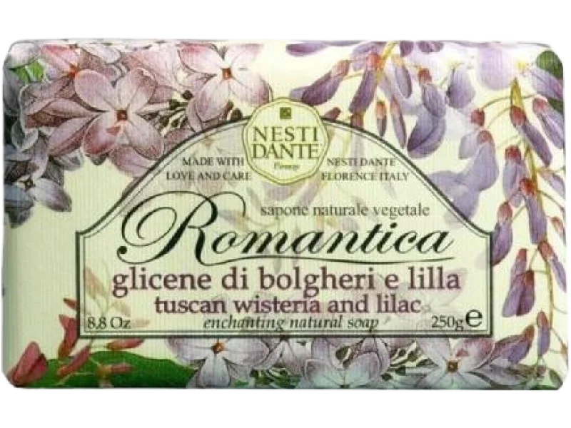 Nesti Dante Mydło toaletowe Romantica Glicynia i Lilia, 250 g