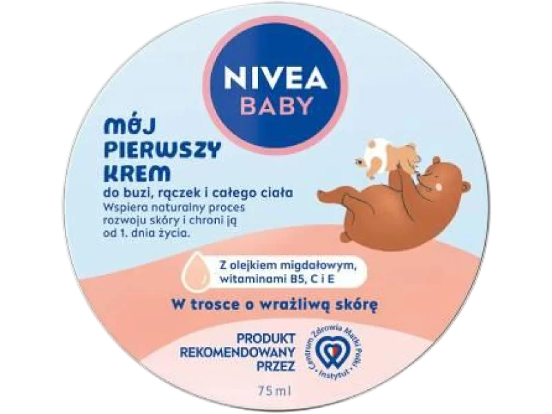 NIVEA Baby Mój Pierwszy Krem do buzi, rączek i całego ciała, 75 ml