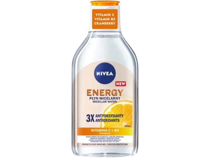 NIVEA ENERGY Płyn micelarny z witaminą C, 400 ml