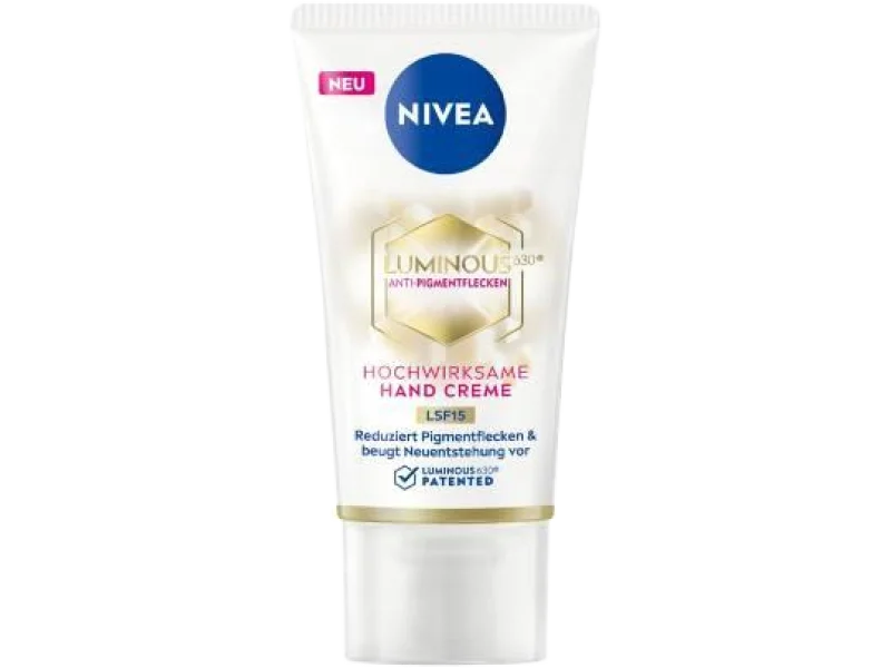 Nivea Luminous Krem do rąk na przebarwienia, 50 ml