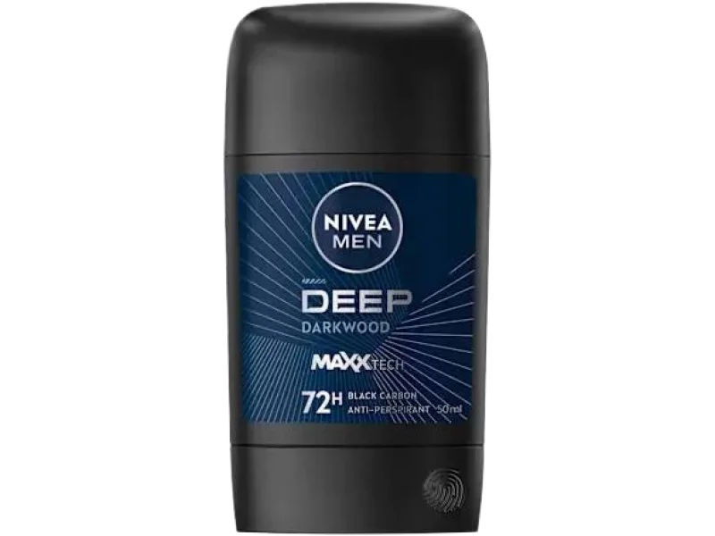 Nivea Men Deep Darkwood Black Carbon Antyperspirant, sztyft, 50 ml