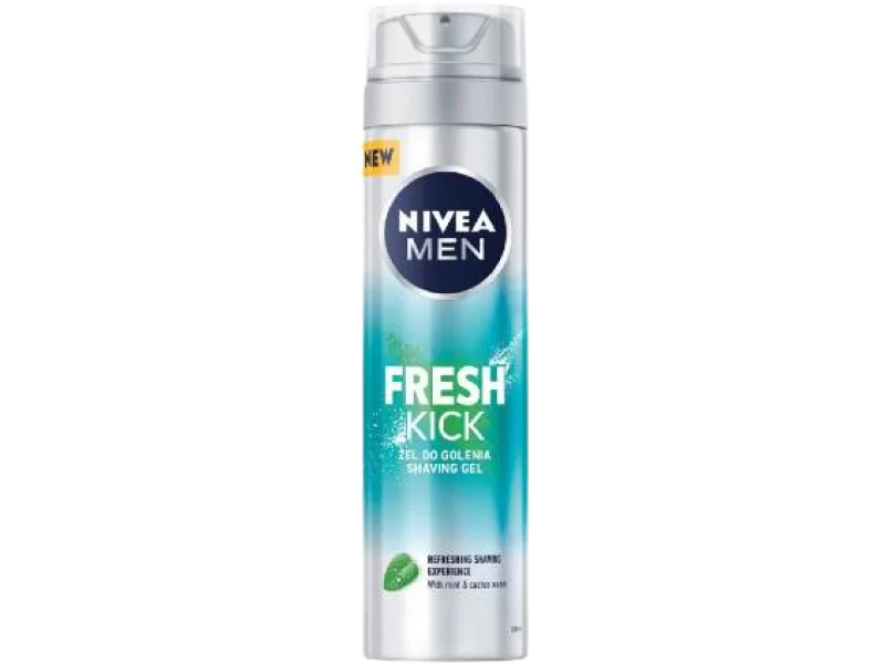 NIVEA Men Fresh Kick Żel do golenia, żel, 200 ml