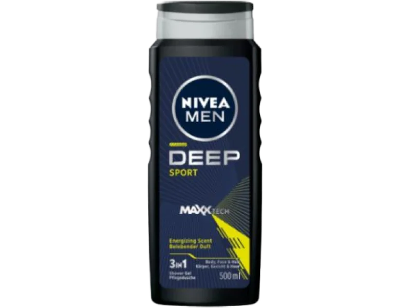 NIVEA MEN Żel pod prysznic 3w1 Deep Sport, żel, 500 ml