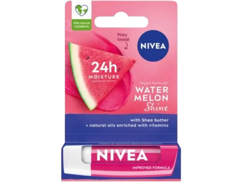 NIVEA Pielęgnująca pomadka do ust Watermelon Shine, 4,8 g