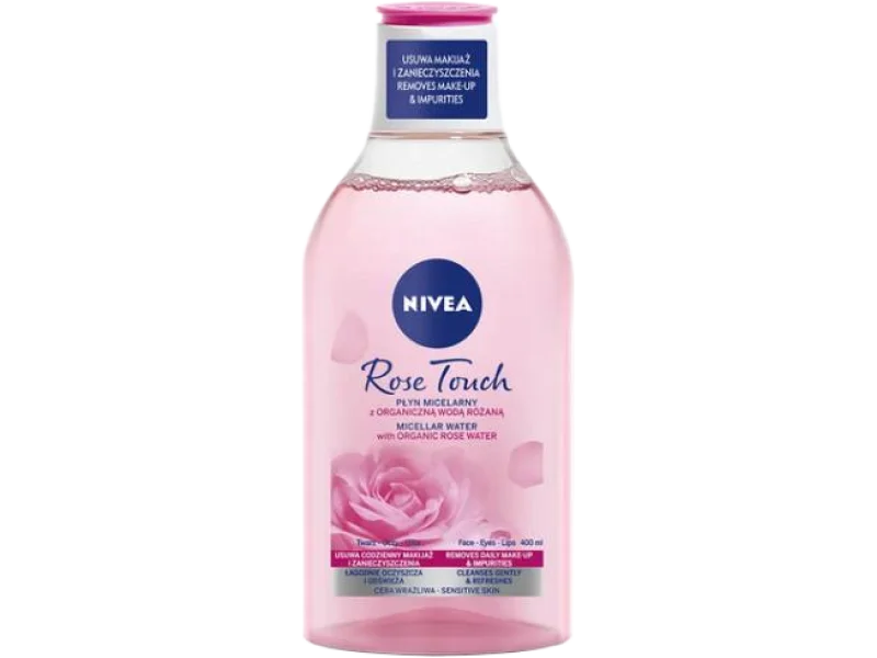 NIVEA ROSE TOUCH Płyn micelarny z organiczną wodą różaną, 400 ml