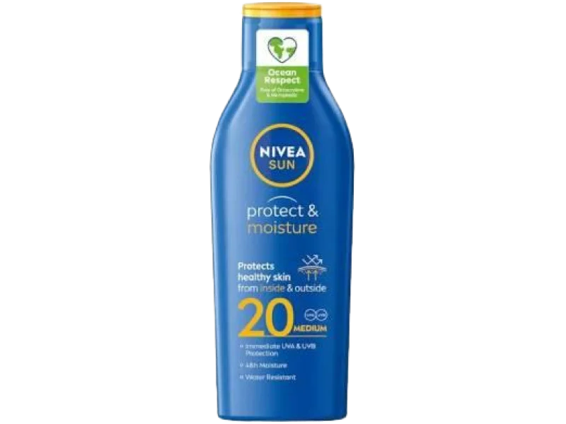 NIVEA SUN Balsam nawilżający SPF20, 200 ml