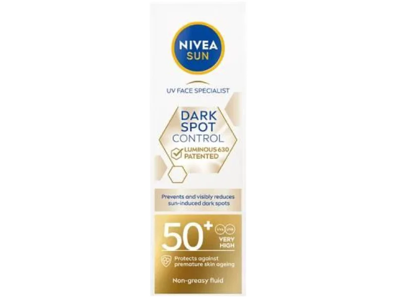 NIVEA SUN Dark Spot Control Luminous630 Przeciwsłoneczny krem do twarzy SPF50+, 40 ml