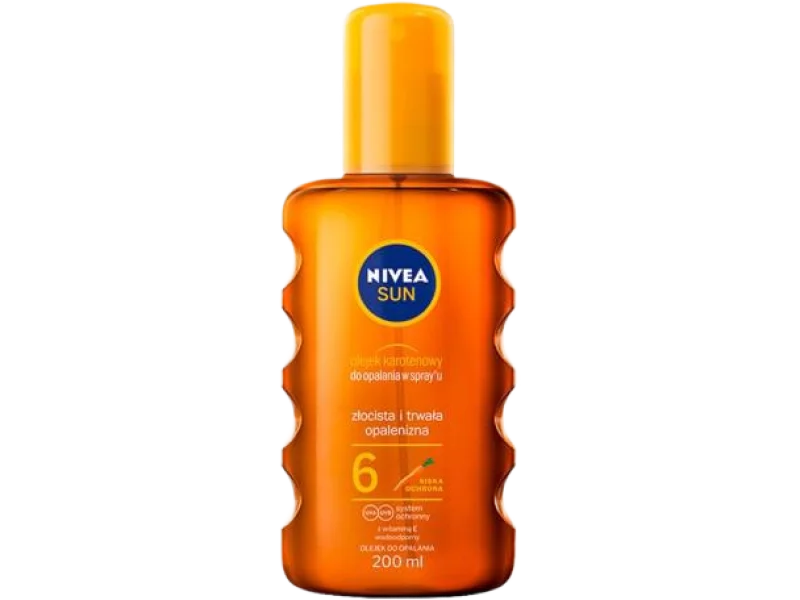NIVEA Sun Olejek karotenowy do opalania SPF 6, spray, 200 ml